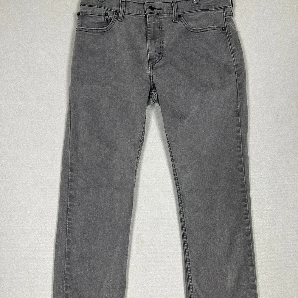 Levis 511 Jeans Mens 33X32 Grey Slim Fit Tapered Leg Stretch 5-Pocket Denim Pant